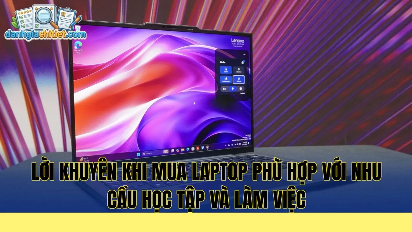 lời khuyên khi mua laptop phù hợp với nhu cầu học tập và làm việc