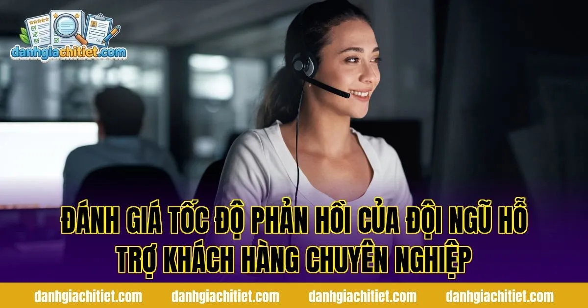 Đánh giá tốc độ phản hồi của đội ngũ hỗ trợ khách hàng chuyên nghiệp