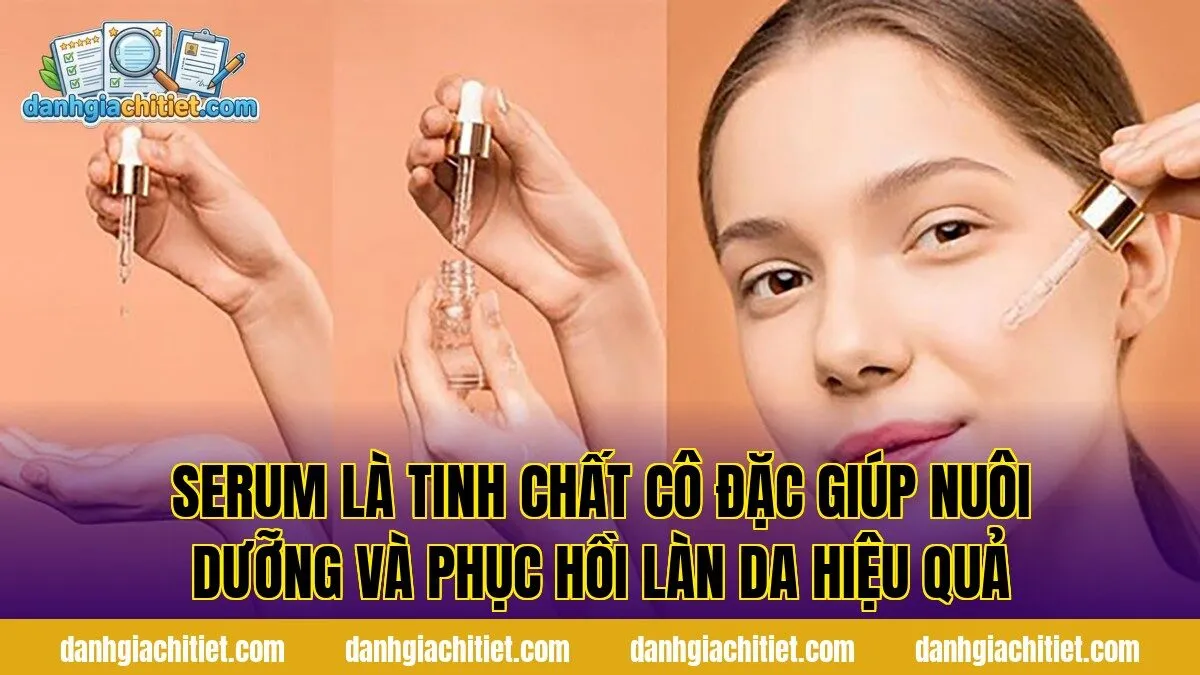 Serum là tinh chất cô đặc giúp nuôi dưỡng và phục hồi làn da hiệu quả