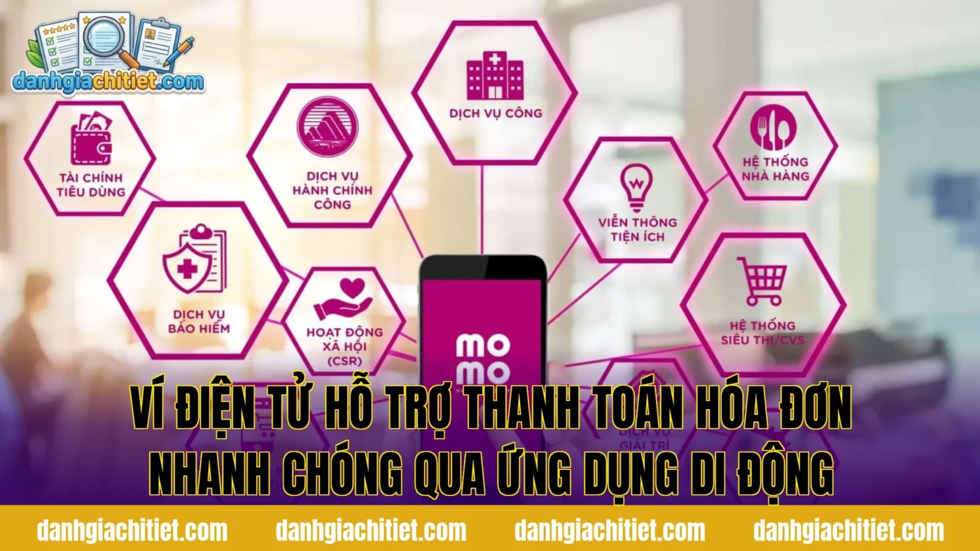 Ví điện tử hỗ trợ thanh toán hóa đơn nhanh chóng qua ứng dụng di động