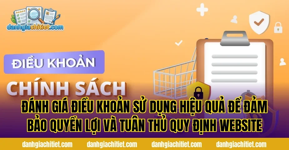 Đánh giá điều khoản sử dụng hiệu quả để đảm bảo quyền lợi và tuân thủ quy định website