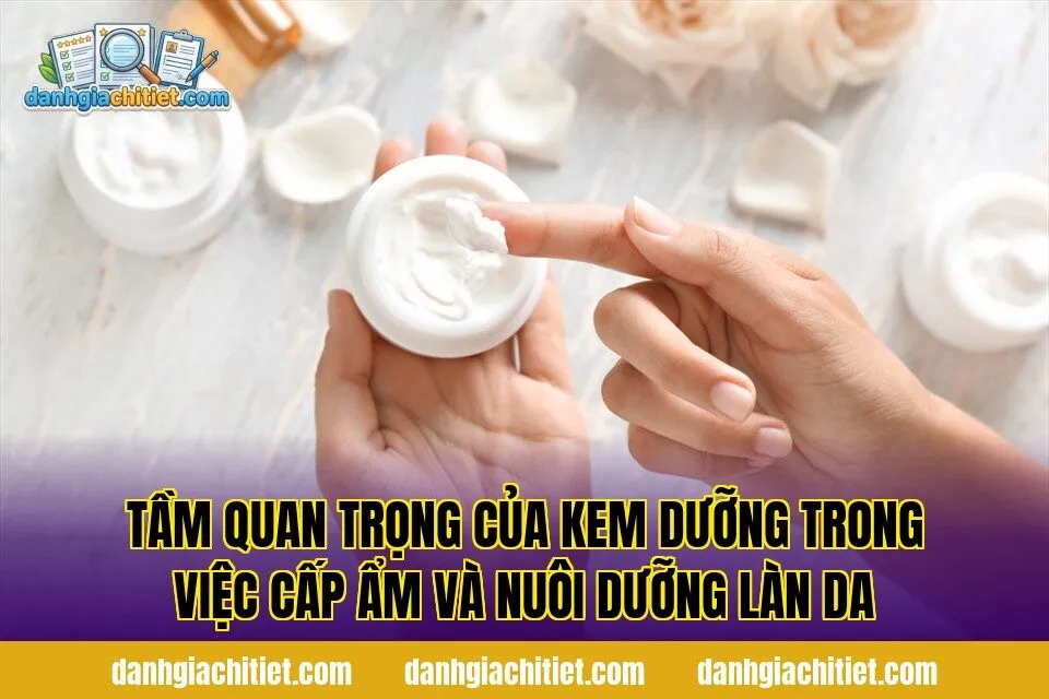 Tầm quan trọng của kem dưỡng trong việc cấp ẩm và nuôi dưỡng làn da