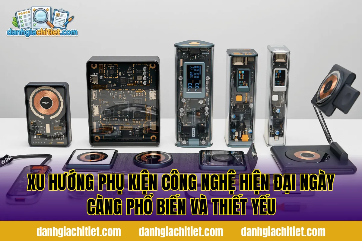 Xu hướng phụ kiện công nghệ hiện đại ngày càng phổ biến và thiết yếu