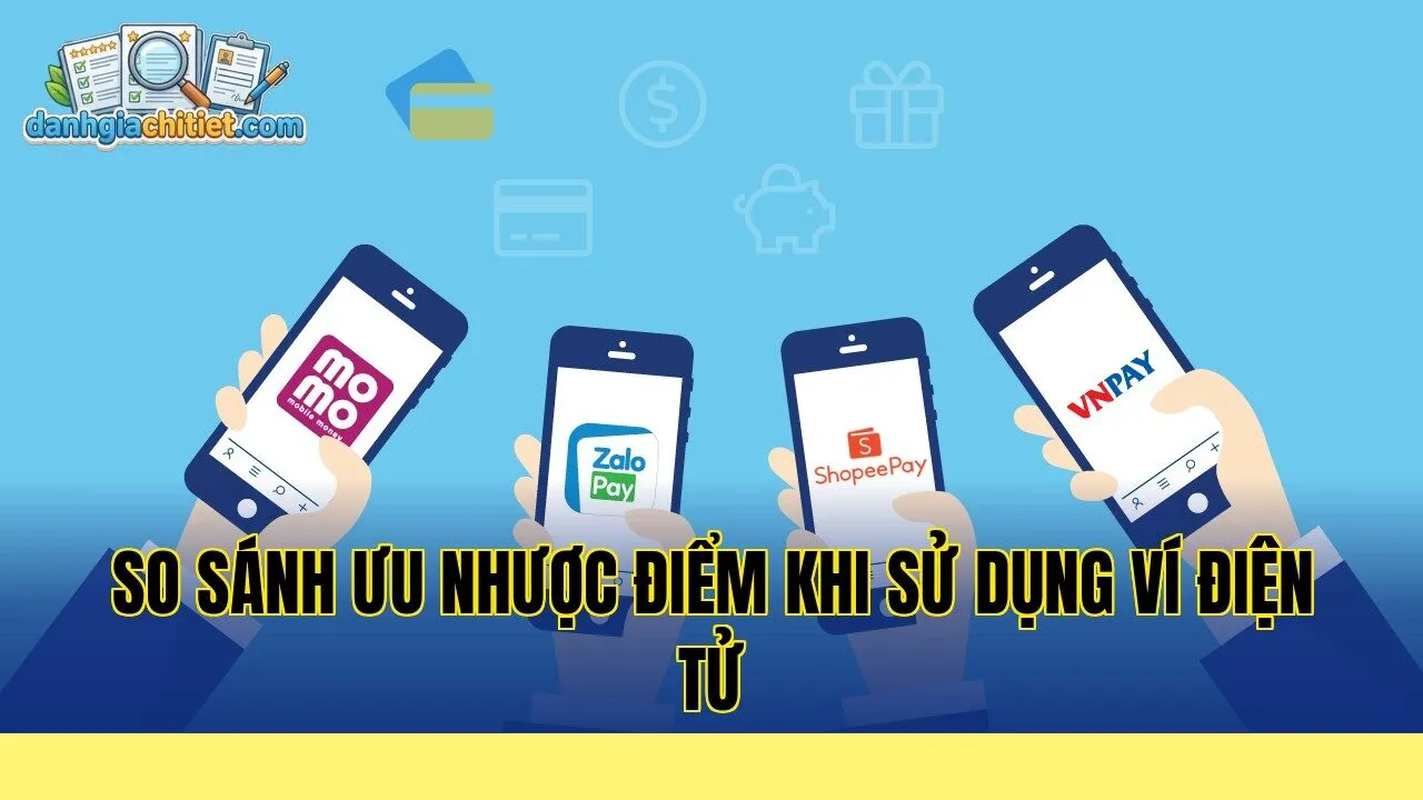 so sánh ưu nhược điểm khi sử dụng ví điện tử