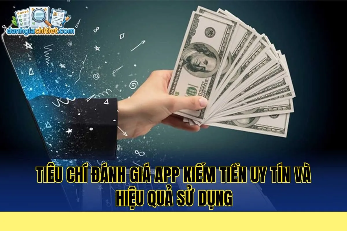 tiêu chí đánh giá app kiếm tiền uy tín và hiệu quả sử dụng