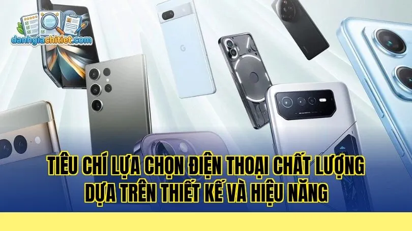 tiêu chí lựa chọn điện thoại chất lượng dựa trên thiết kế và hiệu năng
