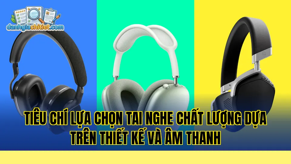 tiêu chí lựa chọn tai nghe chất lượng dựa trên thiết kế và âm thanh
