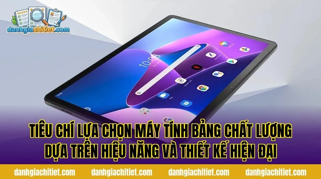 Tiêu chí lựa chọn máy tính bảng chất lượng dựa trên hiệu năng và thiết kế hiện đại