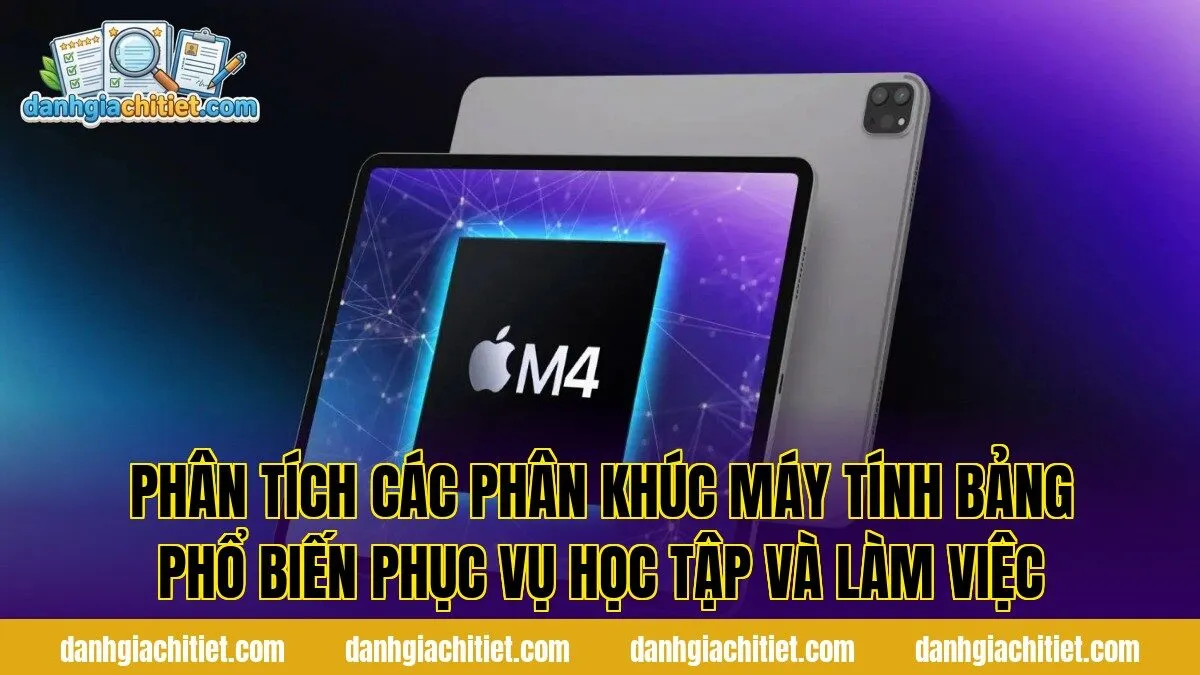 Phân tích các phân khúc máy tính bảng phổ biến phục vụ học tập và làm việc
