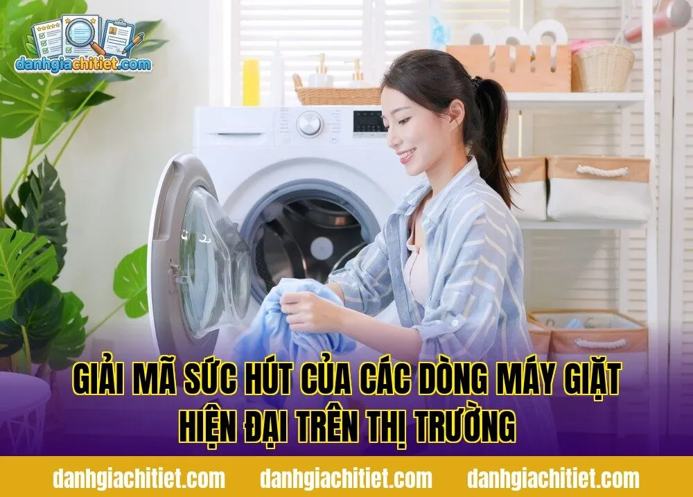 Giải mã sức hút của các dòng máy giặt hiện đại trên thị trường