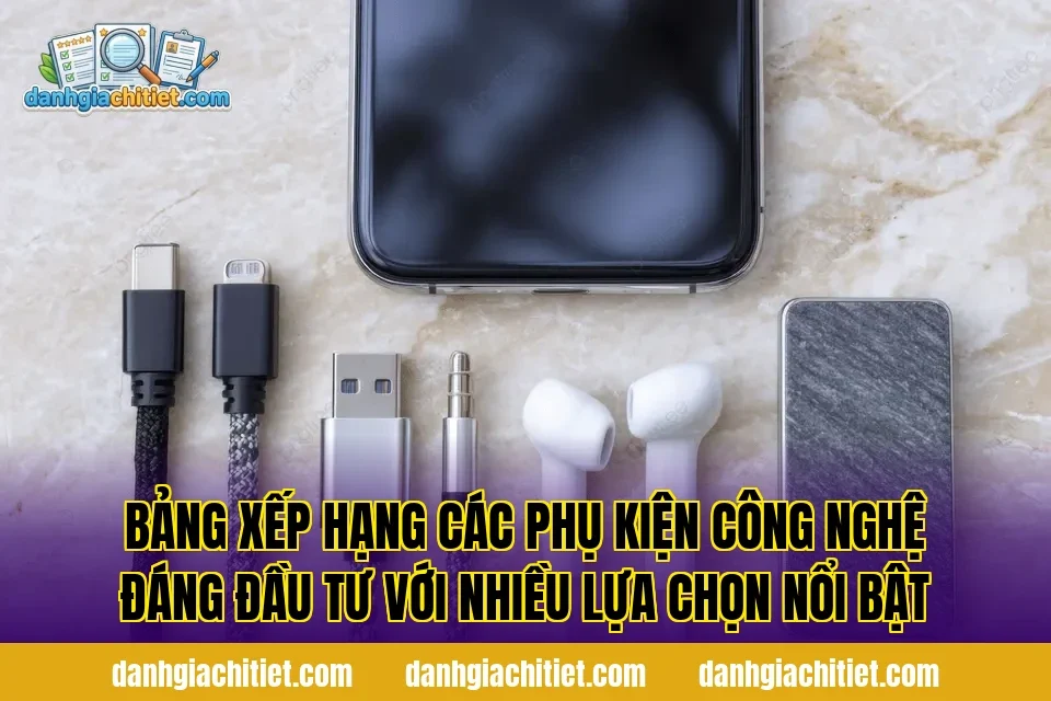 Bảng xếp hạng các phụ kiện công nghệ đáng đầu tư với nhiều lựa chọn nổi bật