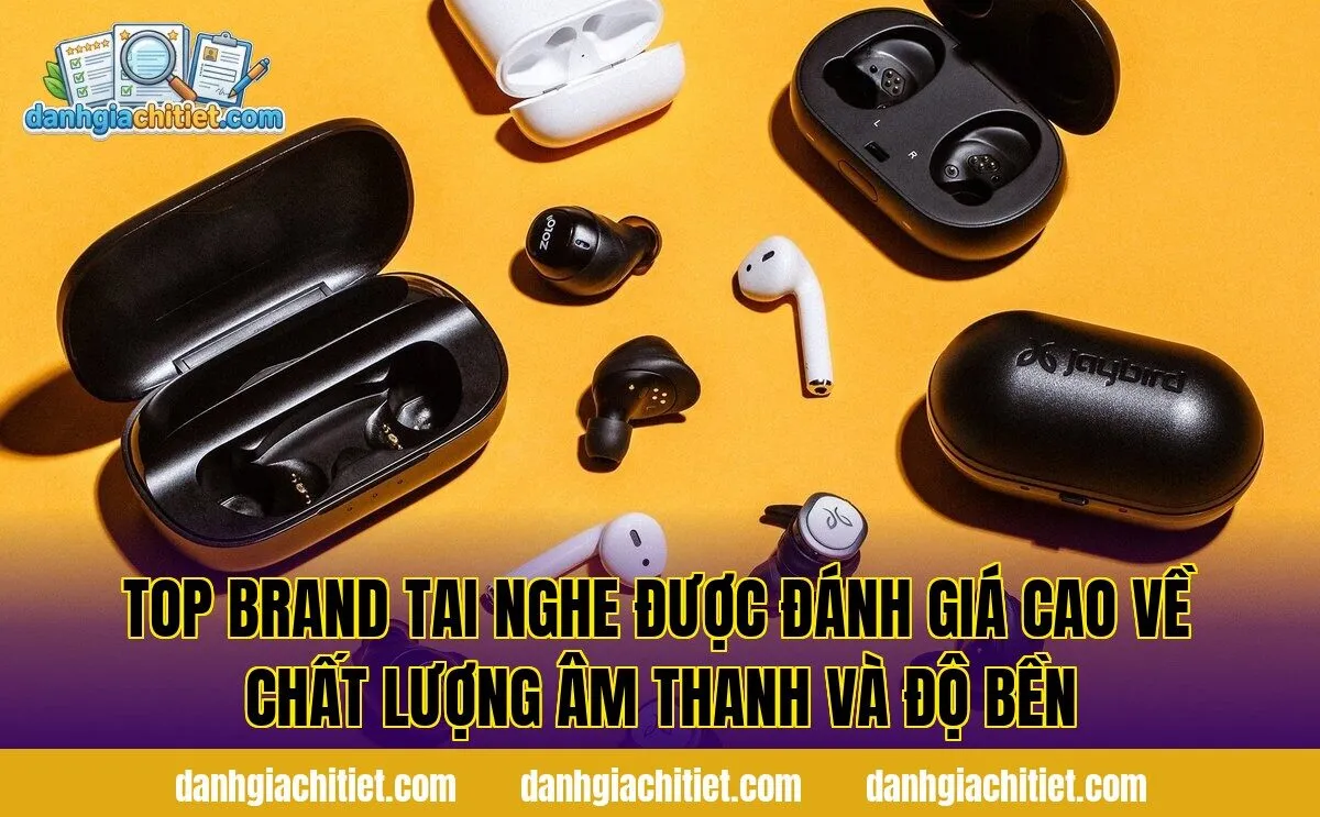 Top brand tai nghe được đánh giá cao về chất lượng âm thanh và độ bền