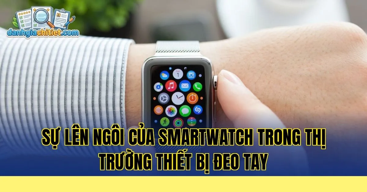 sự lên ngôi của smartwatch trong thị trường thiết bị đeo tay
