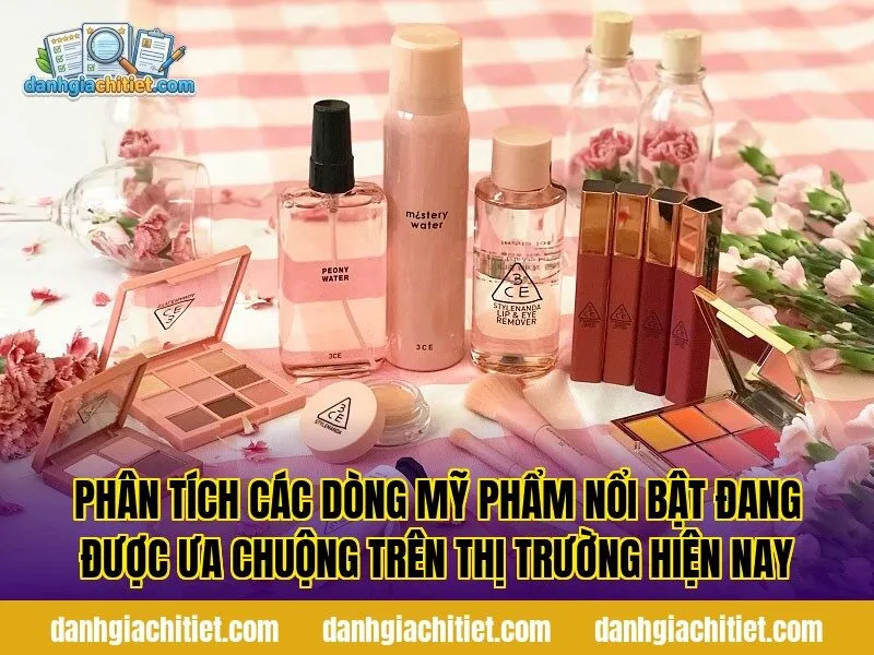 Phân tích các dòng mỹ phẩm nổi bật đang được ưa chuộng trên thị trường hiện nay
