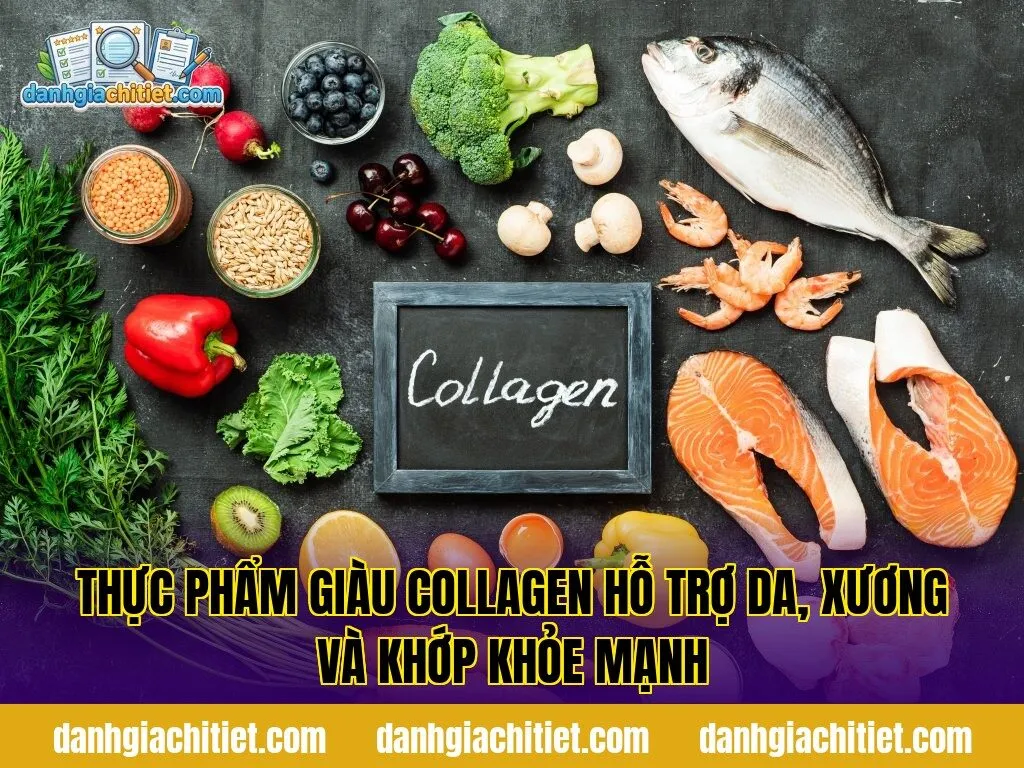 Thực phẩm giàu collagen hỗ trợ da, xương và khớp khỏe mạnh