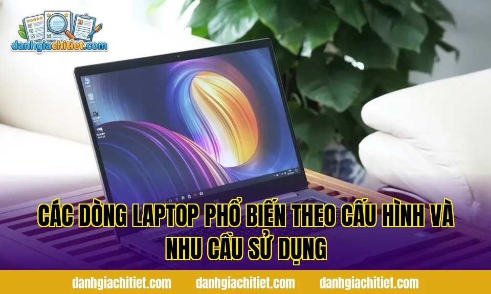 Các dòng laptop phổ biến theo cấu hình và nhu cầu sử dụng