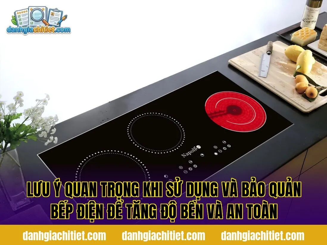 Lưu ý quan trọng khi sử dụng và bảo quản bếp điện để tăng độ bền và an toàn