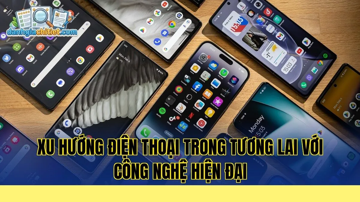 xu hướng điện thoại trong tương lai với công nghệ hiện đại