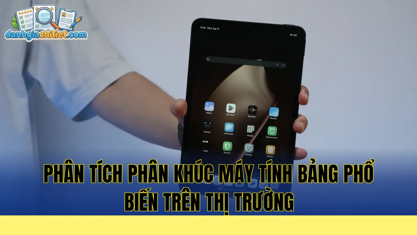 phân tích phân khúc máy tính bảng phổ biến trên thị trường